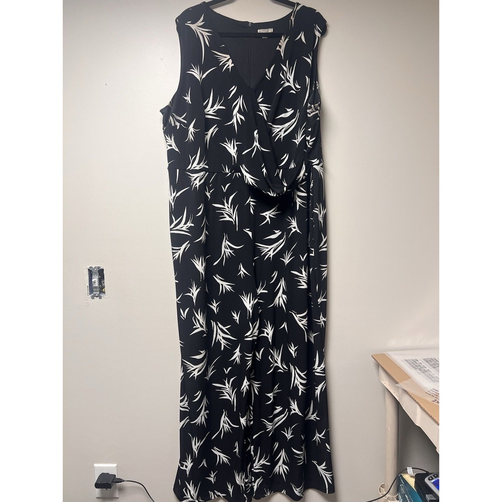 Cato Est. 1946 Women's Sleeveless  Jumpsuit CA4 Black Size‎ 26/28w Coastal